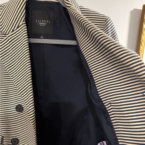 Talbots Stripes trench coat - Picture 6 of 7